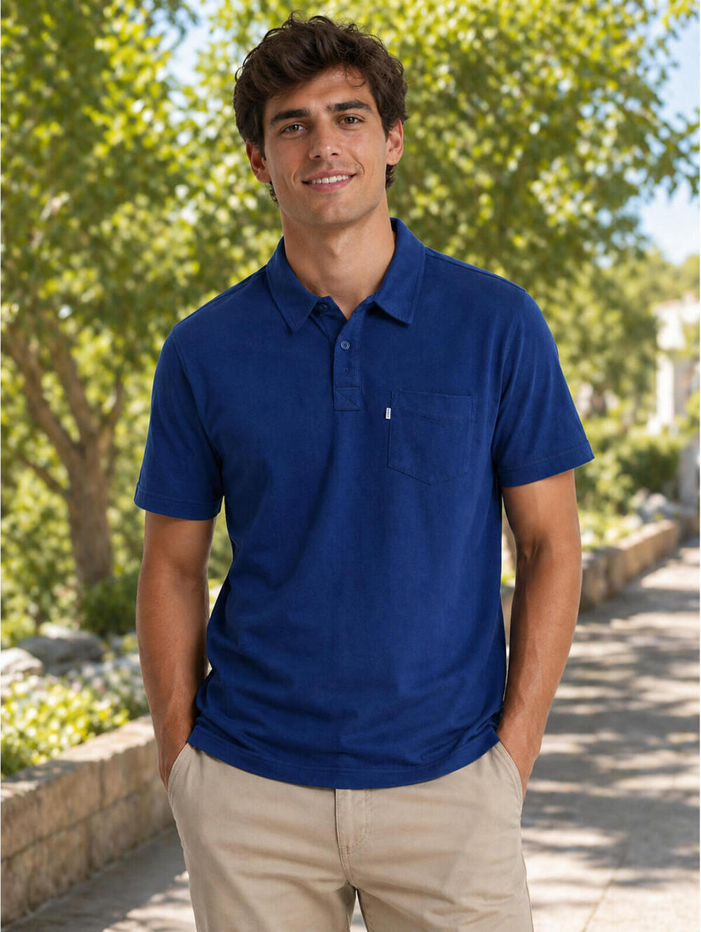 Levi's Navy Blue Polo Shirt Size Large NWT